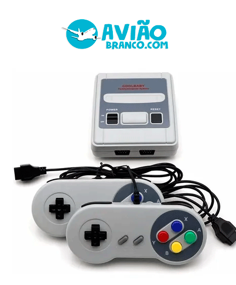 Vídeo Game Preto Retro Clássico Super com 400 Jogos ENVIO DO BRASIL – Avião  Branco / Brasil